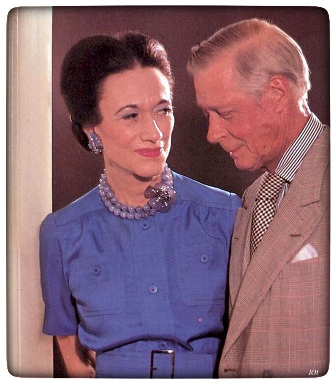 Уоллис Симпсон и герцог Виндзорский, тот самый, что отказался от короны ради женщины.