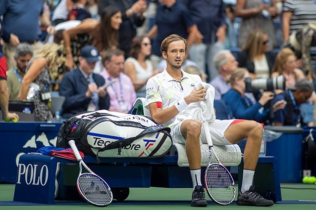 Даниил Медведев на US Open, 2019 годФото: Tim Clayton/Corbis via Getty Images