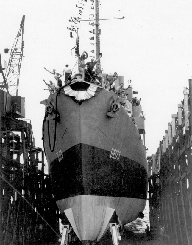 Спуск на воду эсминца "Элдридж", 25 июля 1943г.