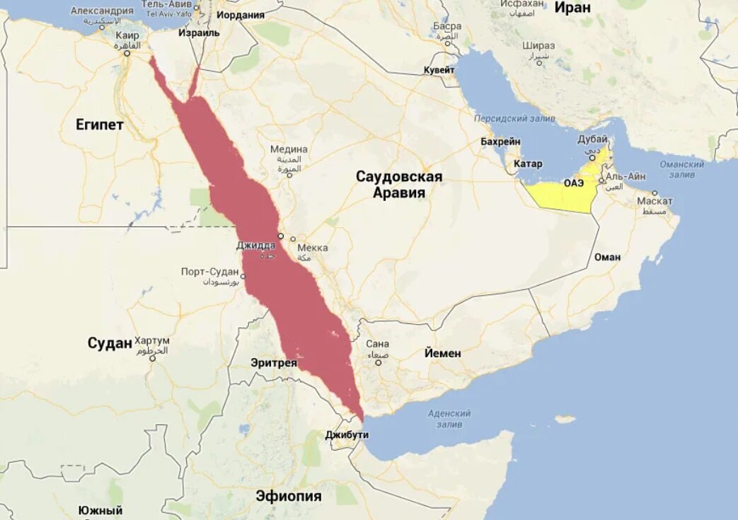 Курорты в египте на красном море карта побережья подробная