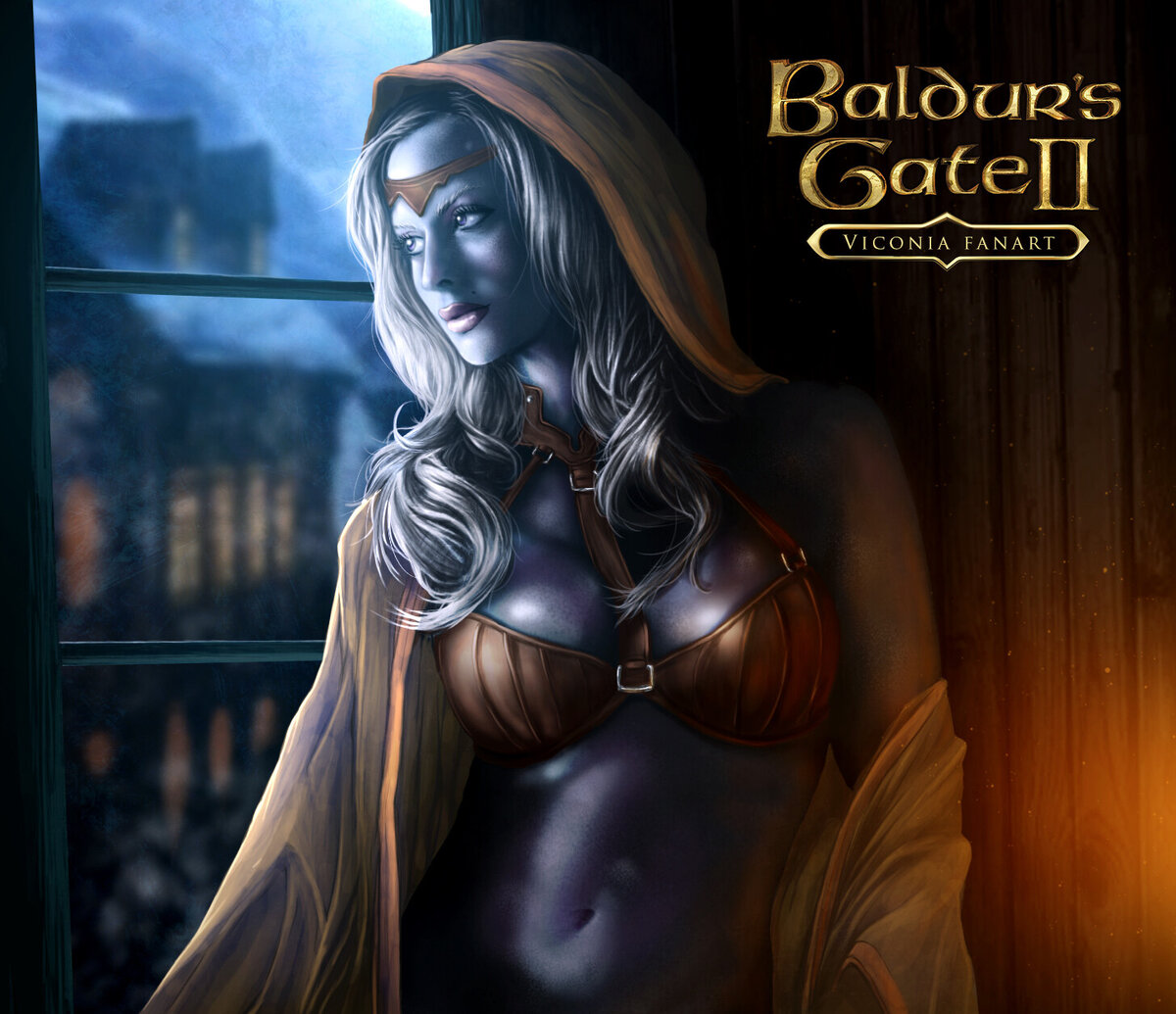 Темный соблазн baldurs. Викония девир. Baldur's Gate Viconia. Baldur's Gate Викония арт. Викония девир арт