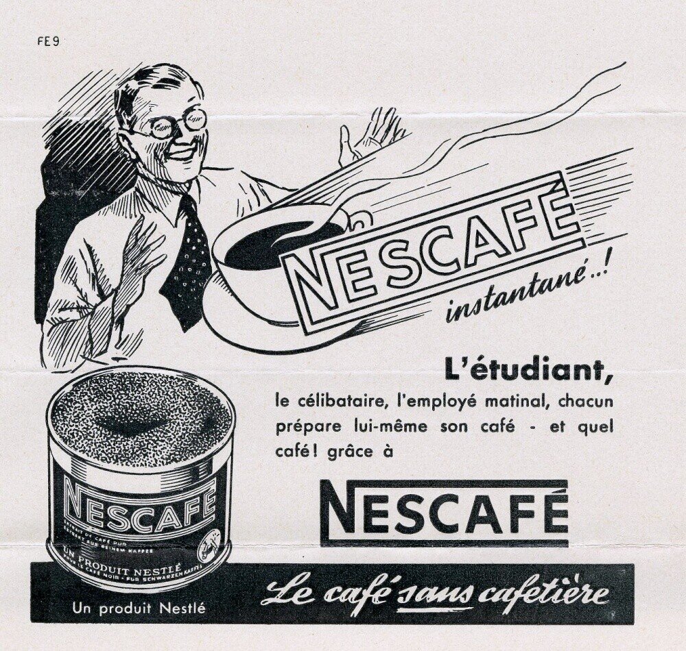 Рекламный плакат Nescafe. Retromobe.com