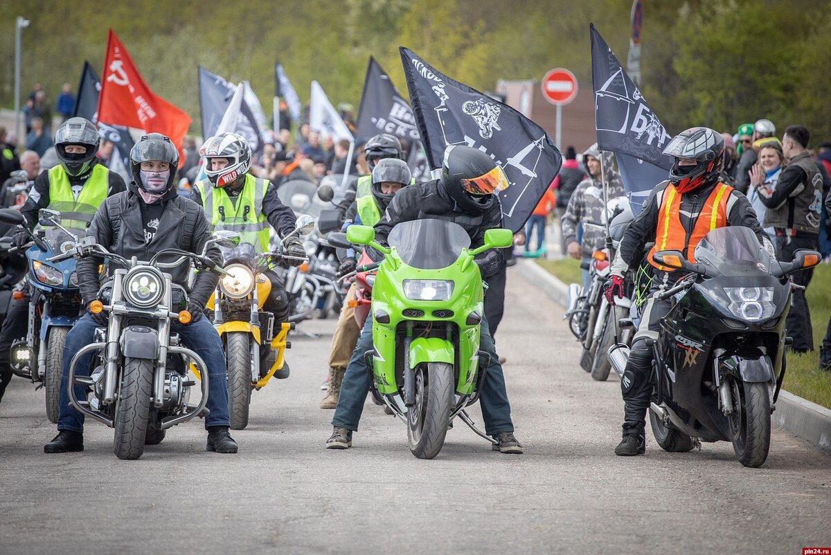 Открытие мото сезона в Пскове