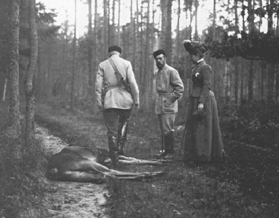 Николай II на охоте 