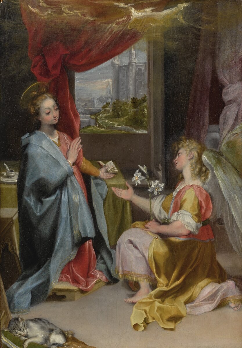 Круг Федерико Бароччи. Благовещение. 16-й век