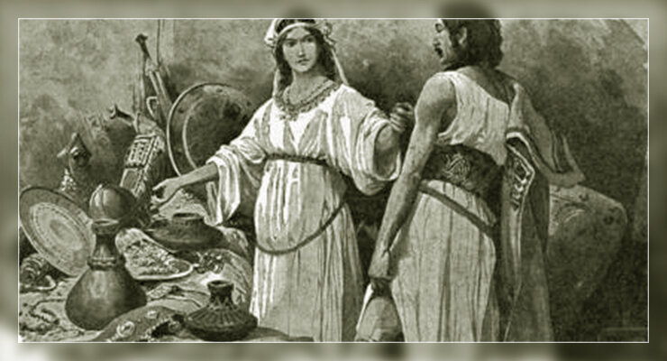 Либуше показывает сокровищницу Пржемыслу