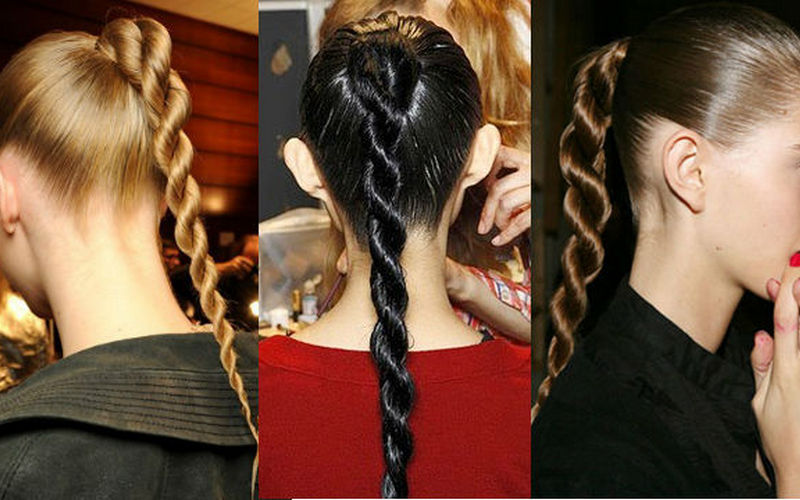 Жгуты на волосах. Плетение жгутиков из волос. Прически. Модные косы. Прическа жгутики на длинные волосы.