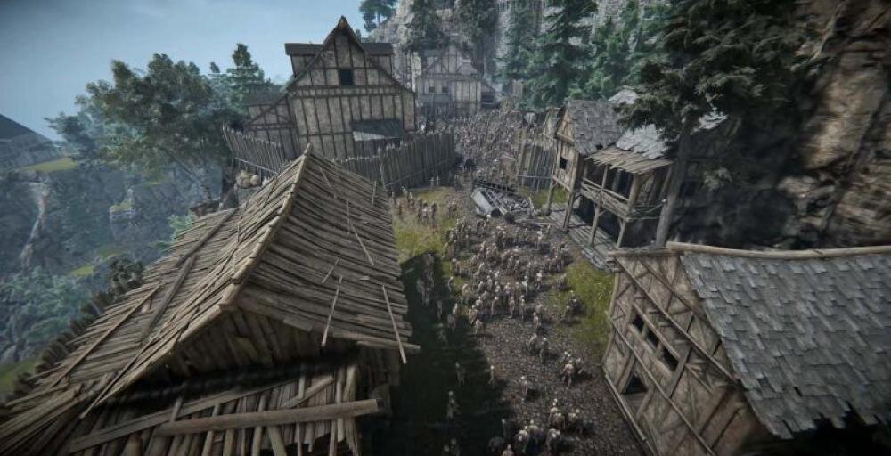 город заполненный зомби