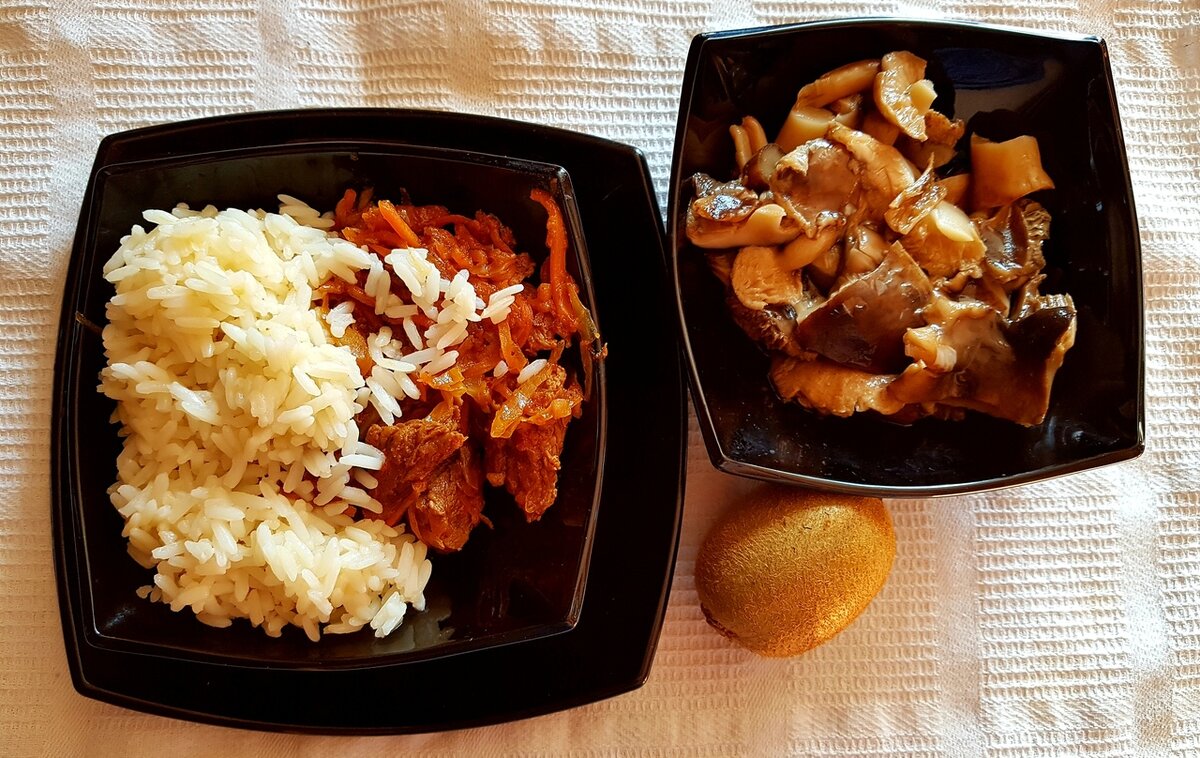 Готовый ПП гуляш с рисом и грибочками
