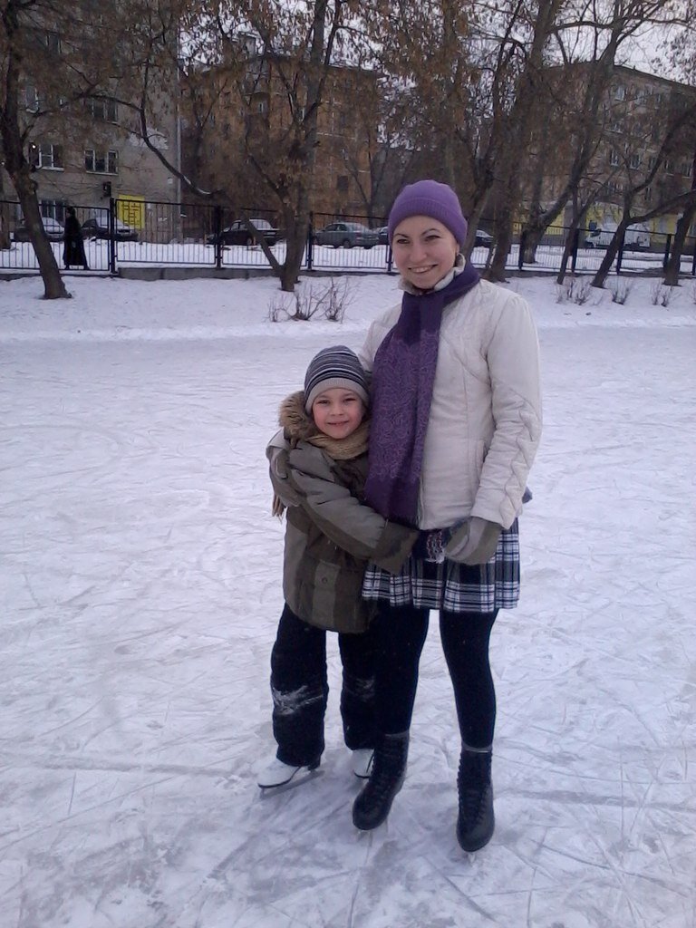 С сыном на катке. 2012 год. Фото из личного архива