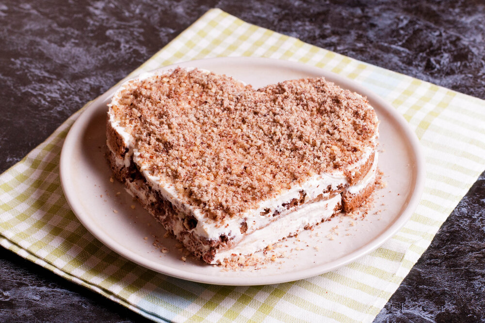Торт в виде сердца - рецепт с фото шоколадного торта 