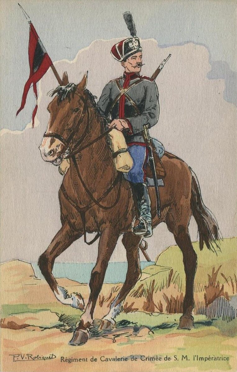 Военнослужащий Крымского конного полка, 1914 год 