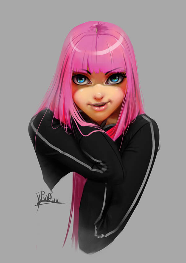 Цифровая живопись произведения девушки Карла Ливерсиджа