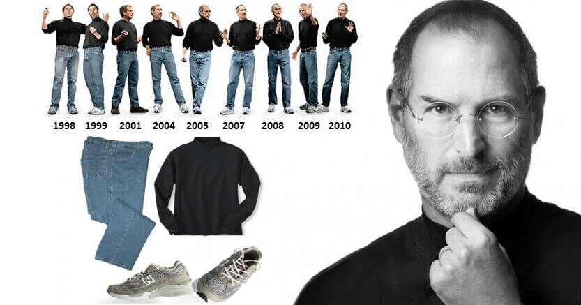 это Стив Джобс. Он не гонялся на внешней атрибутикой, а жил так, как удобно ему и делал то. что хотел он, а не ждали от него окружающие.