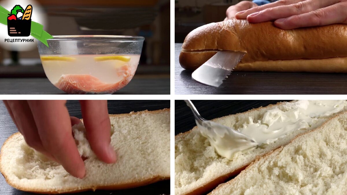 Маринад и подготовка багета. Авторское фото - Webspoon