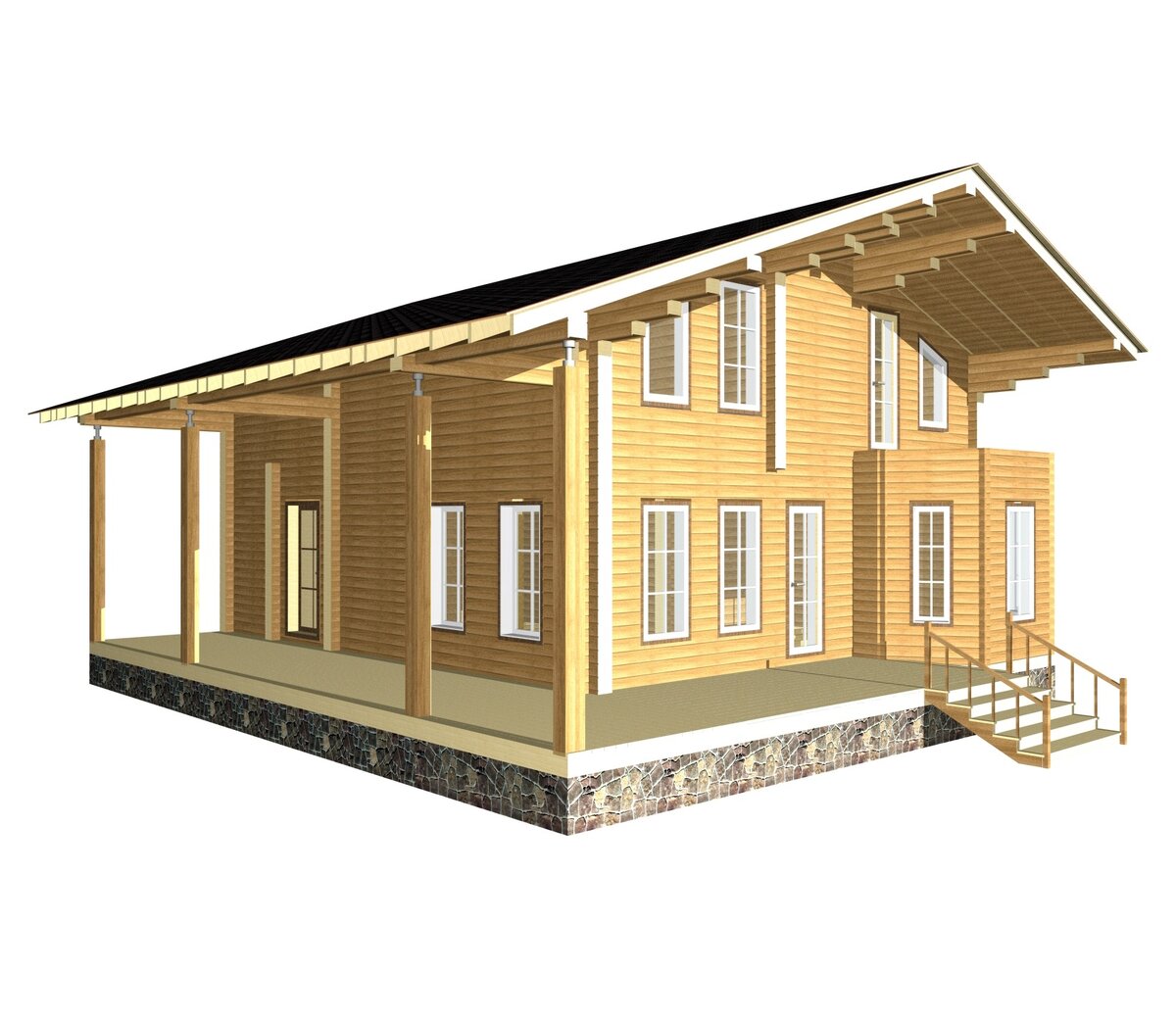 Дом Соболь из профилированного бруса