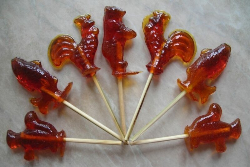 Советский десерт "Петушок на палочке"