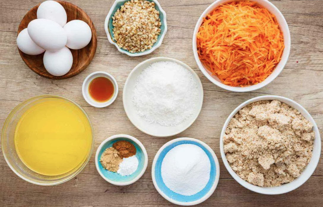 Ингредиенты для морковного тортика