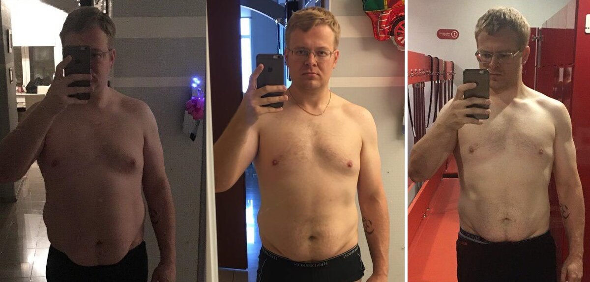 Мои фото в процессе сброса веса. Стартовый вес 119,8 кг