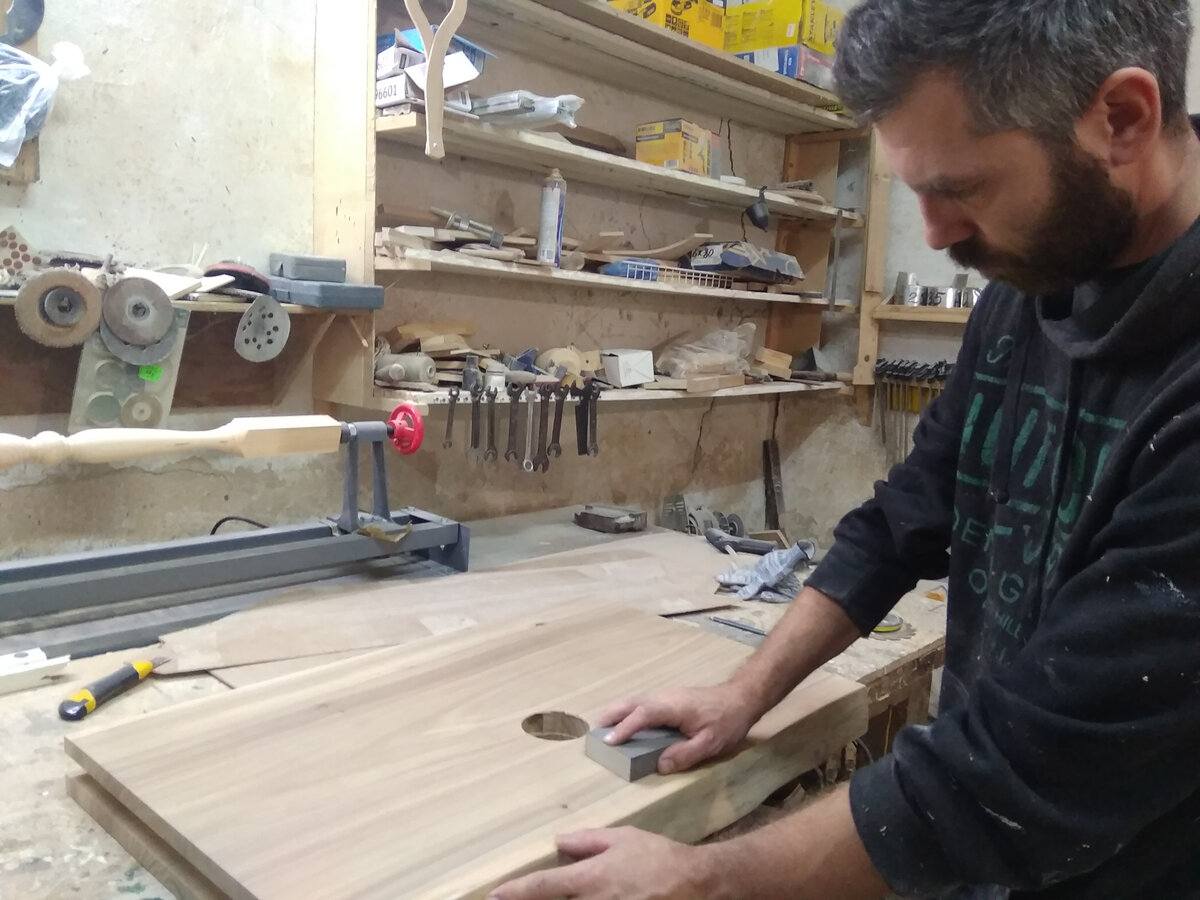 Финишная шлифовка абразивными губками