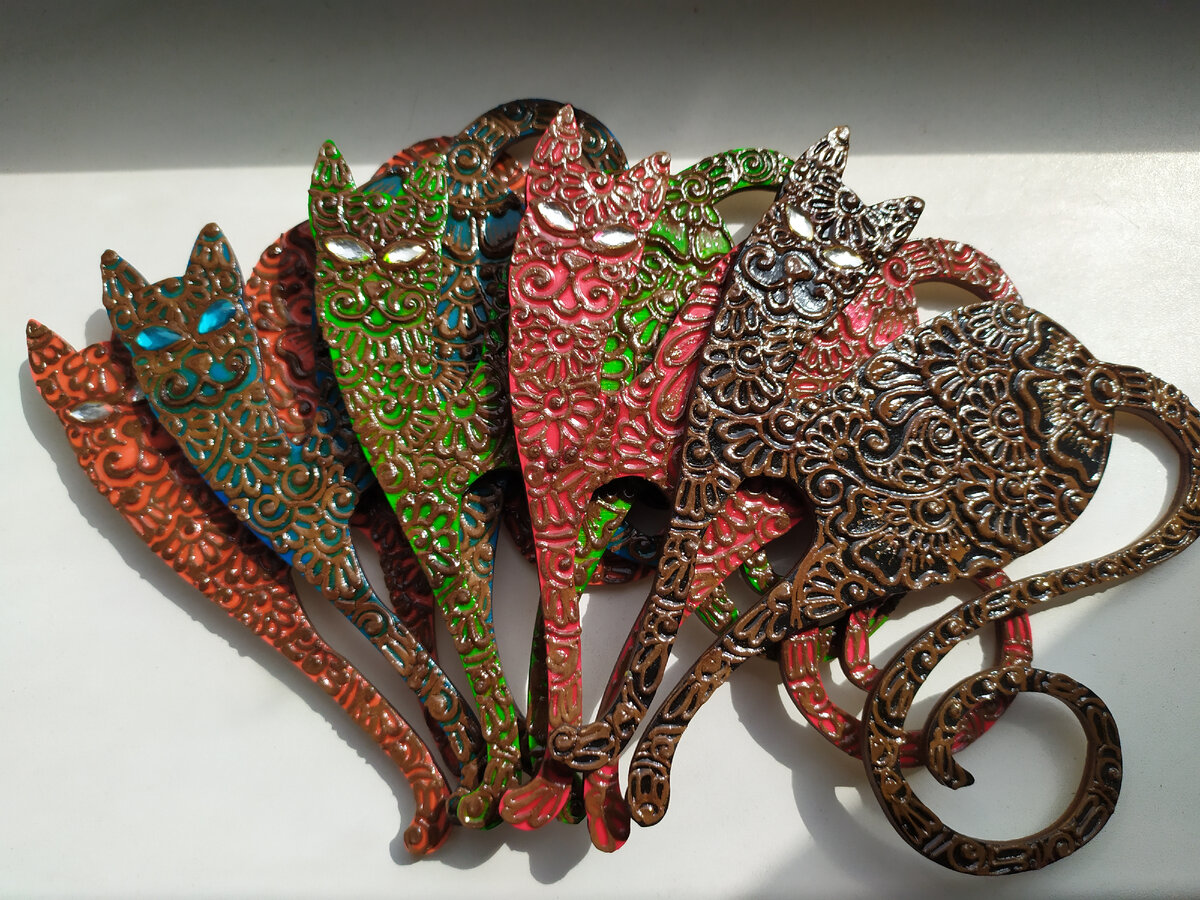 ФОТО АВТОРА: Магниты на холодильник, индийские котики:)