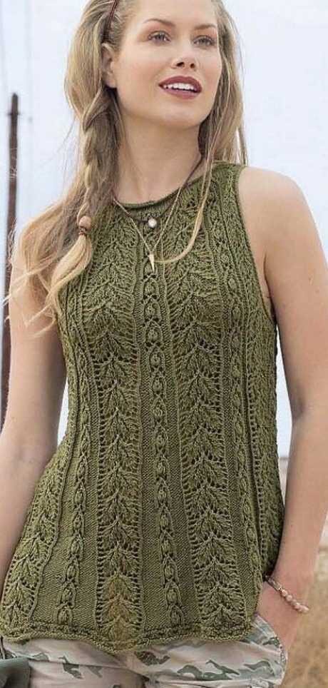 Топ спицами 