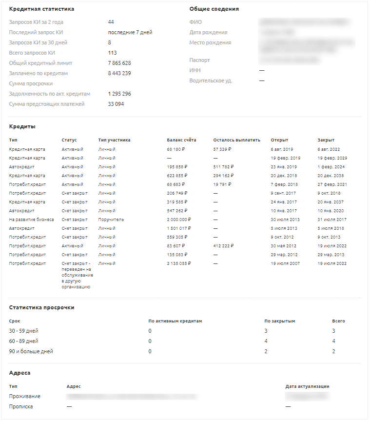 База данных по кредитам. Кредитный отчет. Отчет о кредитной истории. Запрос кредитной истории. Кредитная история образец.