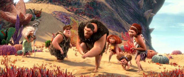 Кадр из мультфильма Семейка Крудс