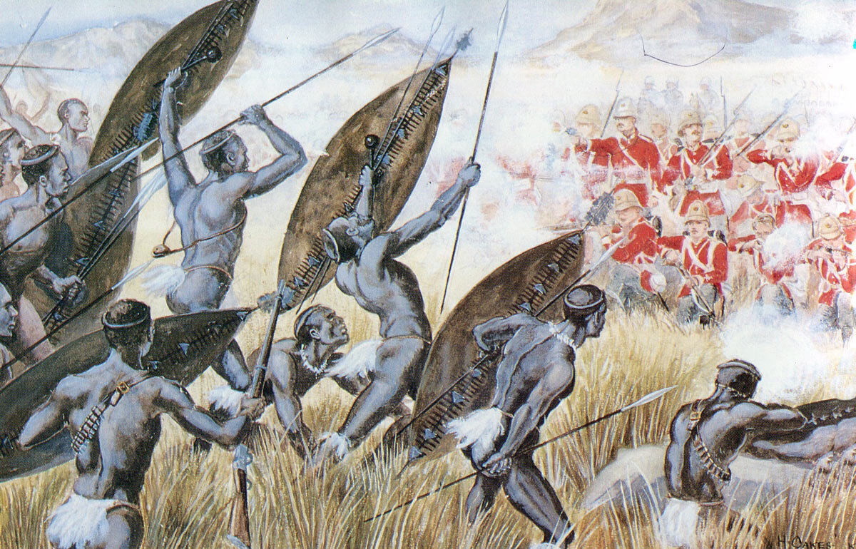 Волны черных воинов подкатывались к самому каре англичан и словно таяли под огнем