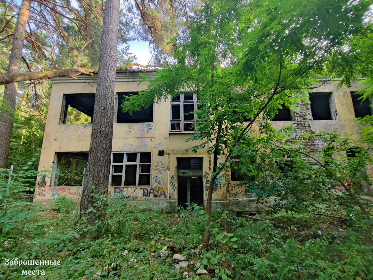 Заброшенный санаторий «Здоровье» в Обнинске. Вид снаружи. Листаем галерею.