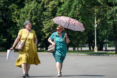    Июньская аномальная жара в Москве ©Пелагия Тихонова РИАМО