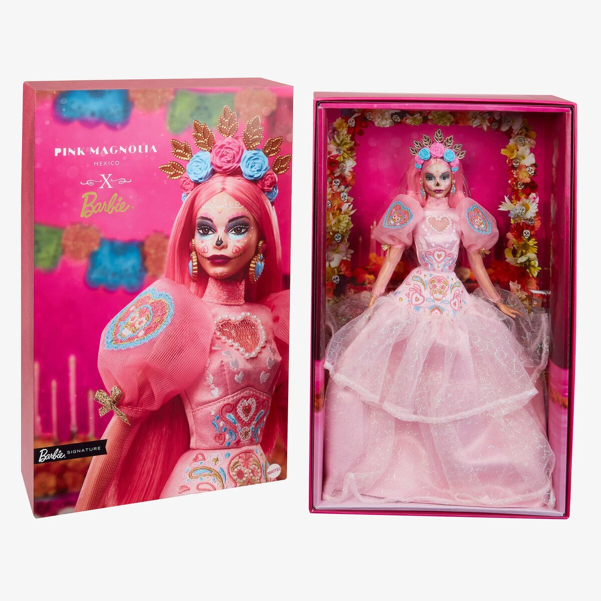 Новинка Эксклюзив 2023 Dia De Muertos Barbie x Pink Magnolia Doll |  Кукольный Мир | Дзен