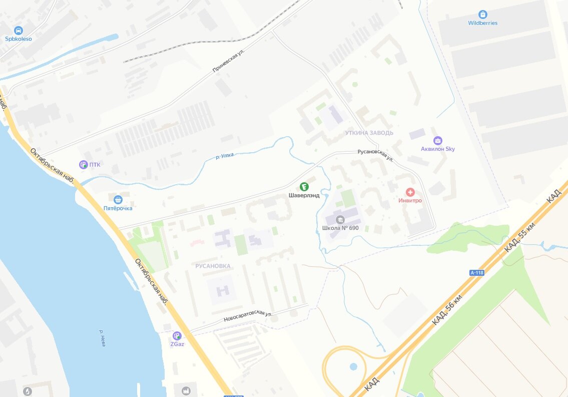 Локация Уткина Заводь