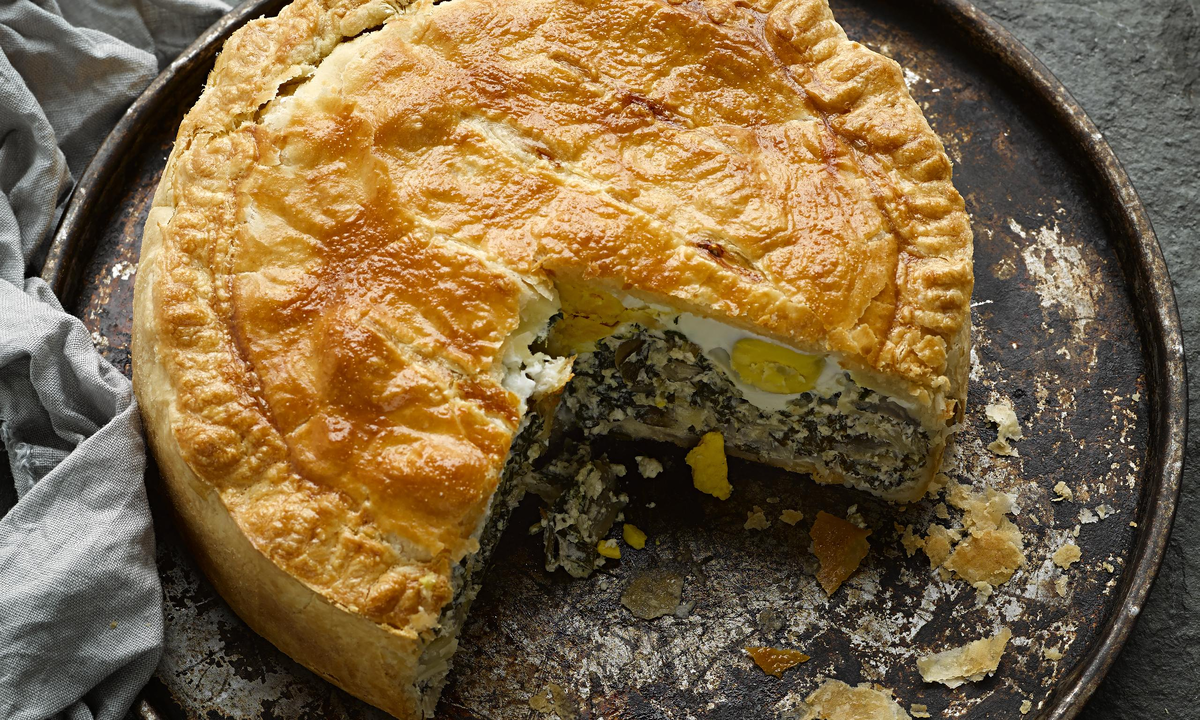 Паскулиана - очень сытный пирог с большим количеством начинки