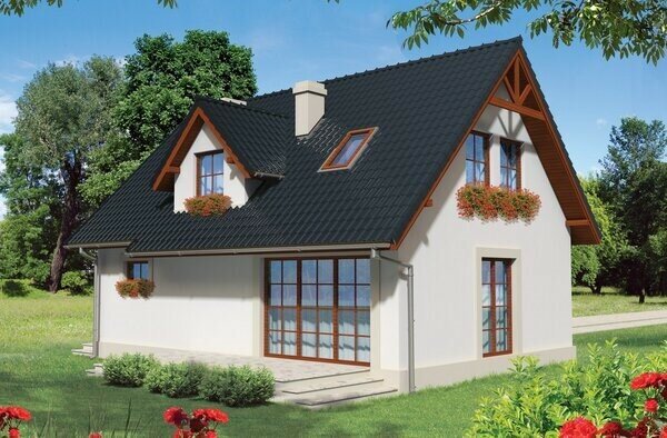 Вид на задний и левый фасады. Источник изображения: канал Яндекс Дзен GoodProject.