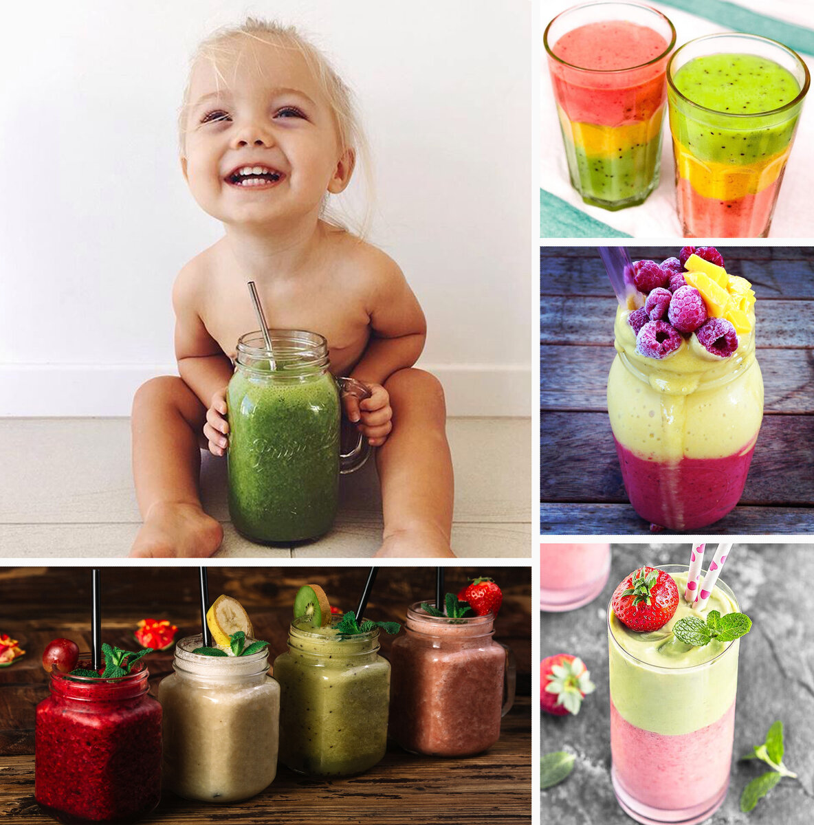 Готовим смузи для детей в домашних условиях.