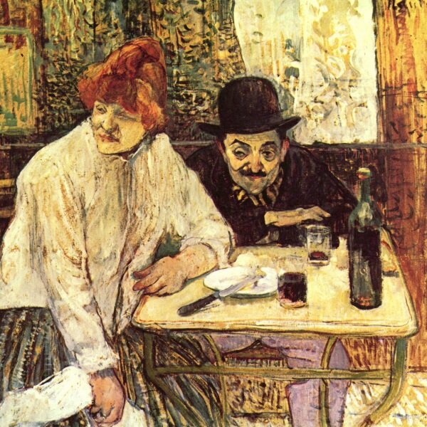 Картина "In Café La Mie", Анри де Тулуз-Лотрек 