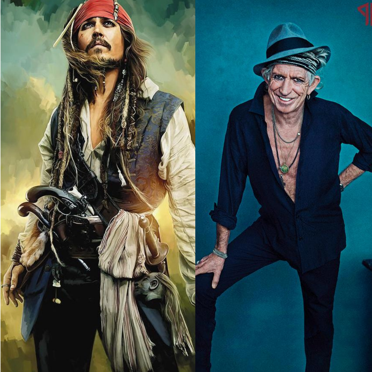 Джек Воробей и Кит Ричардс.