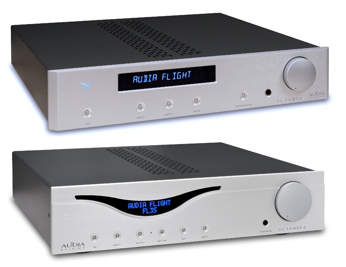 Audia Flight FL Three (сверху) и FL Three S (снизу)