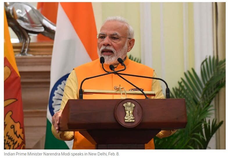Премьер министр Индии Нарендра Моди