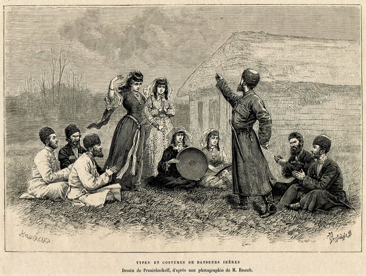 Лезгинка (гравюра 1881 г.).
