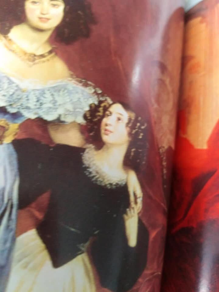  Фрагмент картины К. П. Брюллова, на которой изображена Дж. Пачини и её приёмная мать гр. Ю,П. Самойлова. Архив автора.