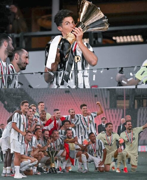 Ювентус с кубком в сезоне 19/20.