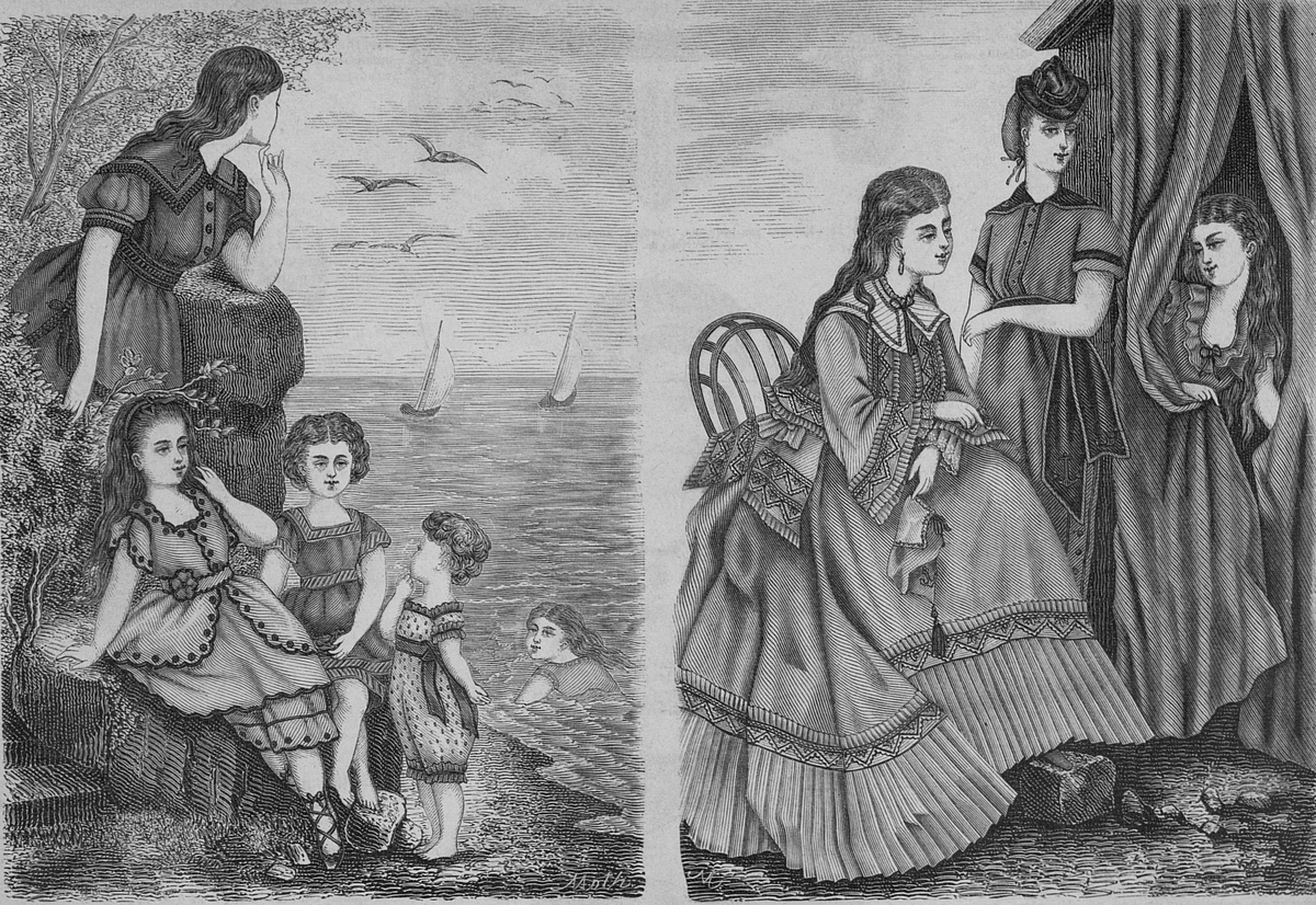 Иллюстрация из журнала "Модный свет" (1872)