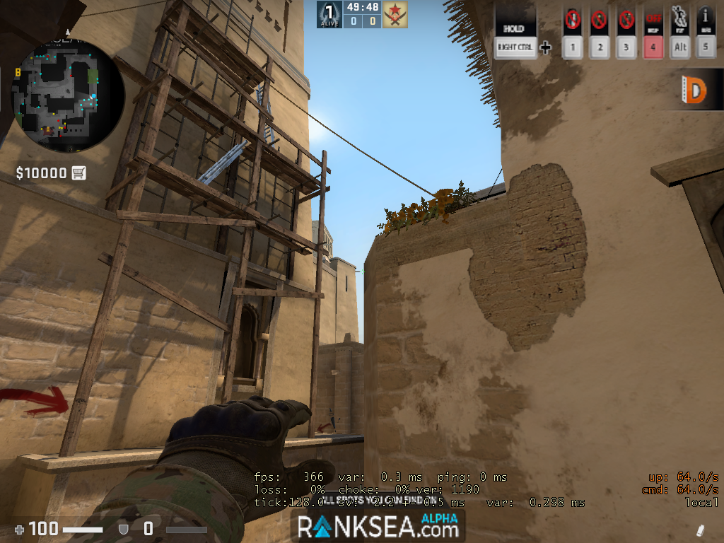 Целимся как показано. Нажимаем jumpthrow ( подпишитесь, объясню как сделать jumpthrow в следующей статье)