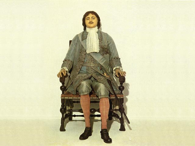 "Восковая персона" Петра I ,выполненная Б.-К.Растрелли. Первая треть XVIII века. Фото: http://www.hellopiter.ru/Simakin.html