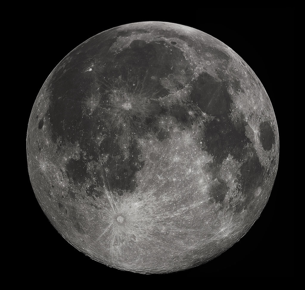 Full Moon photograph taken 10-22-2010 from Madison, Alabama, USA. Photographed with a Celestron 9.25 Schmidt-Cassegrain telescope
