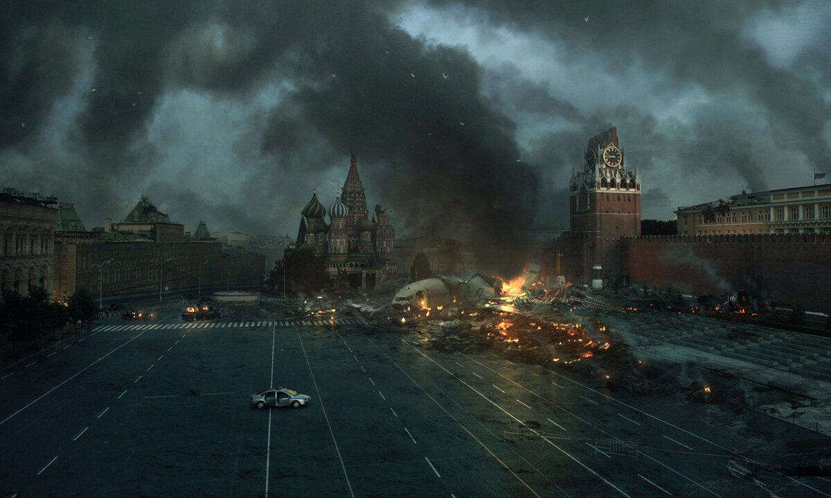 Катастрофа  15 лет назад. Самолет разбился на Красной Площади из-за резких и сильных толчков в воздухе. Ученые сказали,что это было "предупреждение" о конце света.