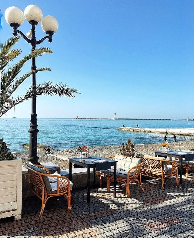 Набережная Сочи зимой