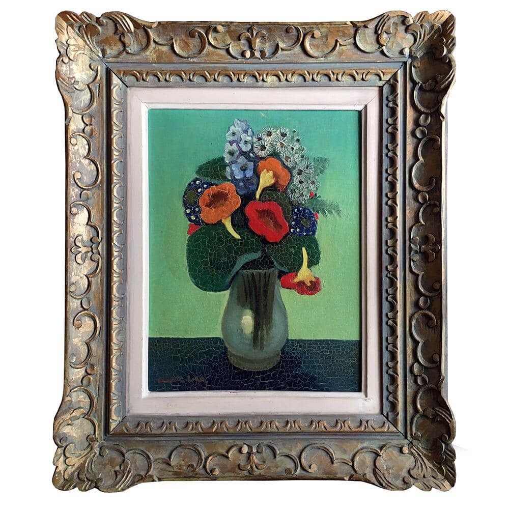 Мадлен Лука "Букет" 54х45,6 см холст / масло. Мастерская Кати Гердт. http://katyagerdt.com/catalog/tovar/madlen-luka-buket